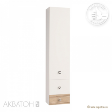 Шкаф-колонна подвесная Акватон Стамбул (350х1620 мм) эбони светлый 1A127703ST490